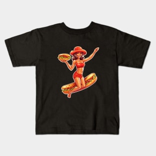 Hot Dog Girl Summer Kids T-Shirt